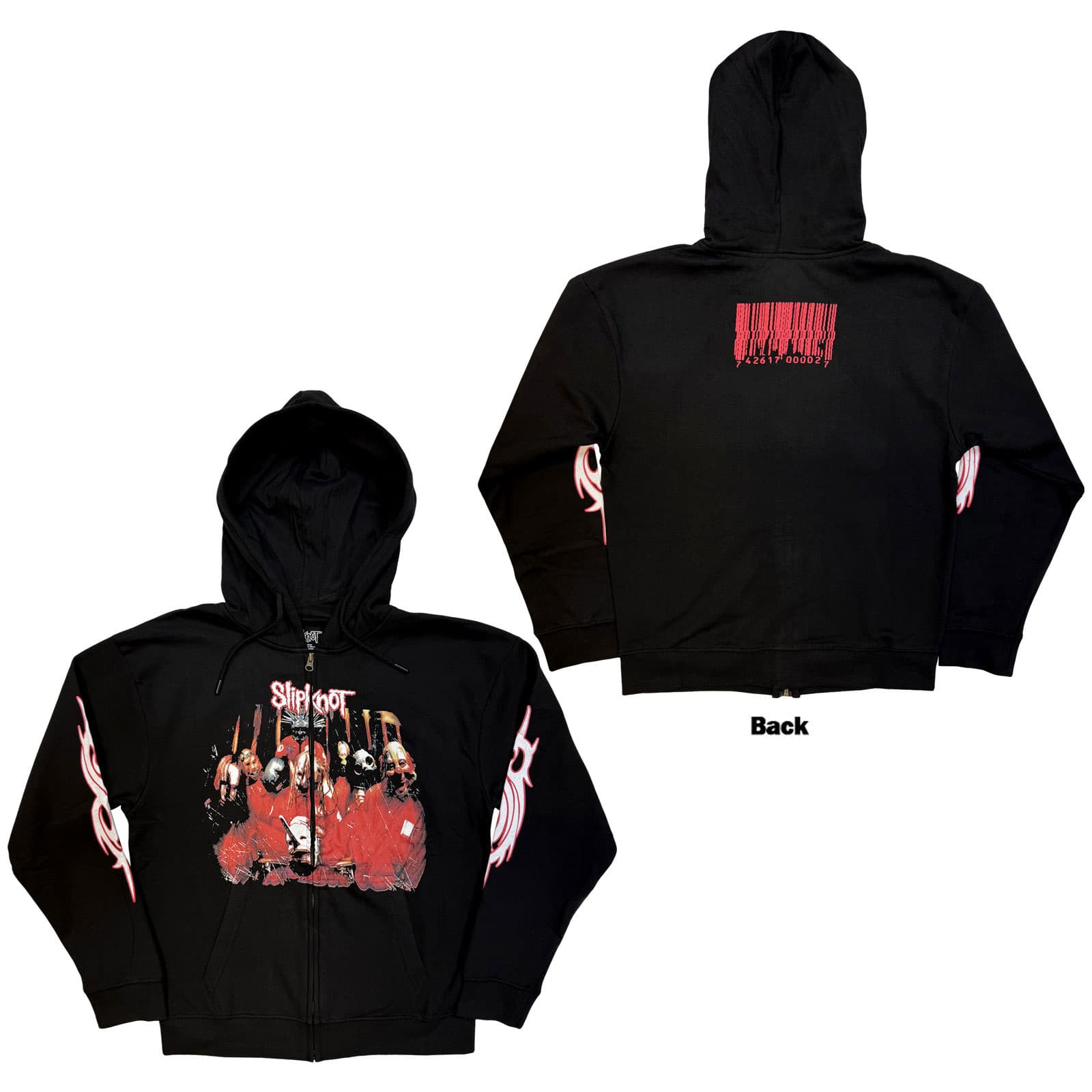 Mikina na zips Slipknot - Spit It Out, Unisex,Čierna,M