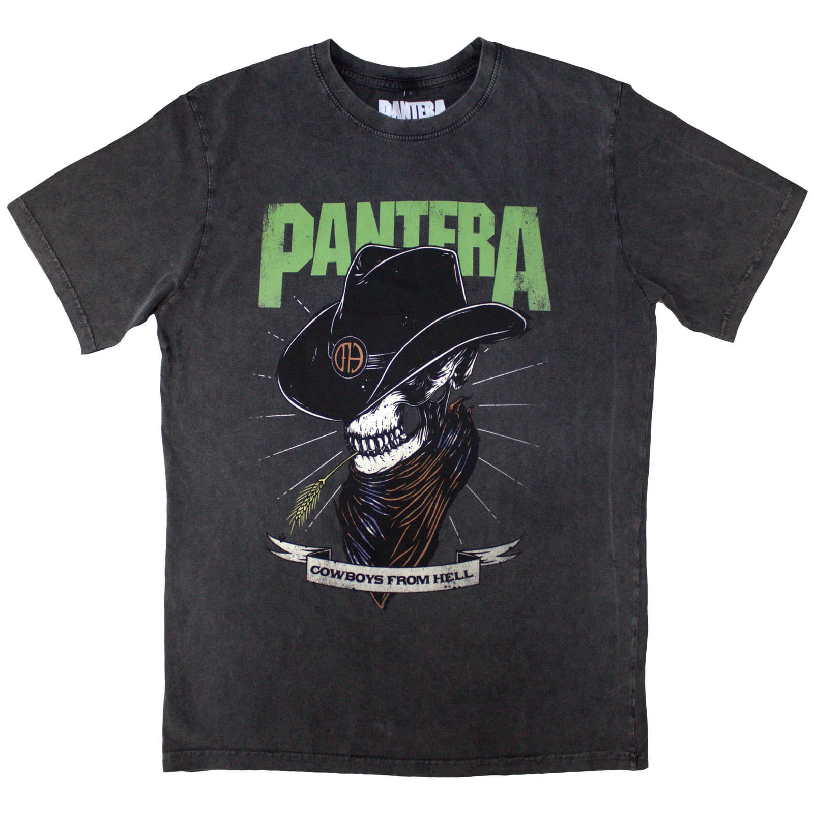 Tričko Pantera - Skeleton Cowboy, Unisex,Šedá,M