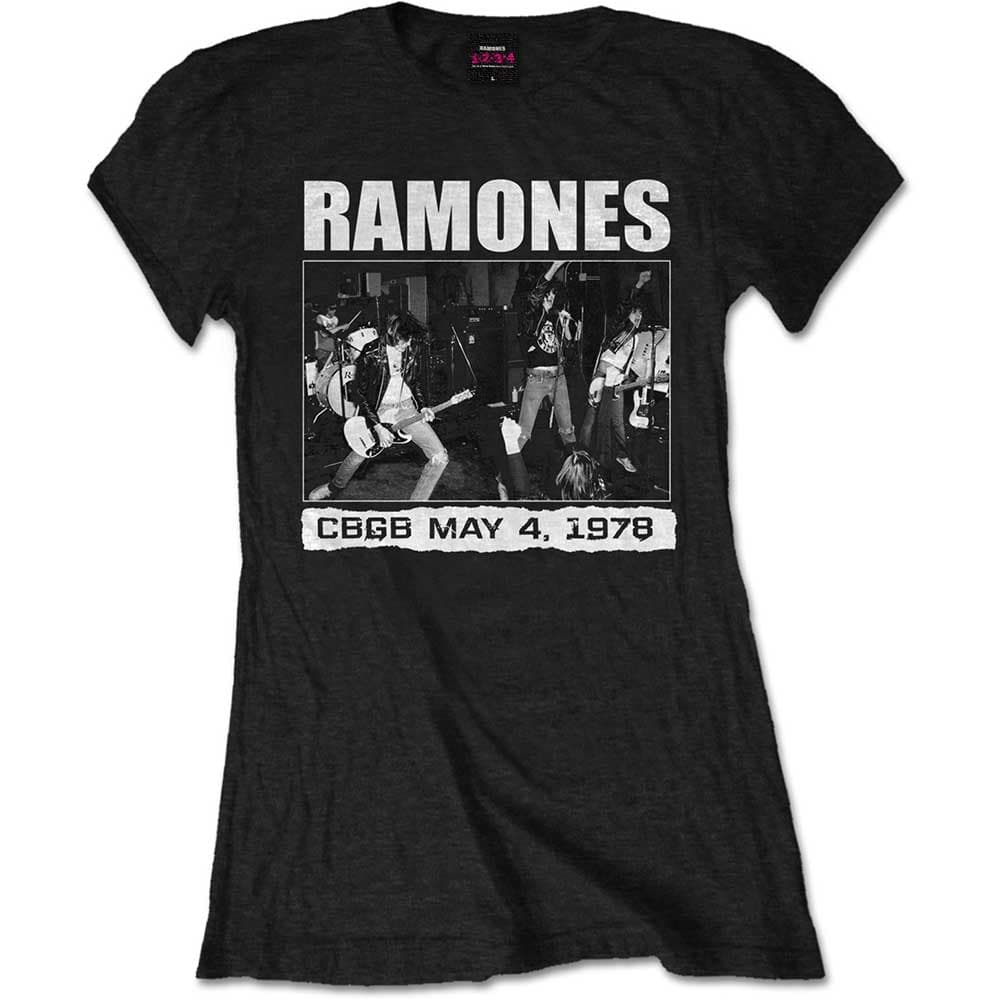 Tričko Ramones - CBGB 1978, Žena,Čierna,XL
