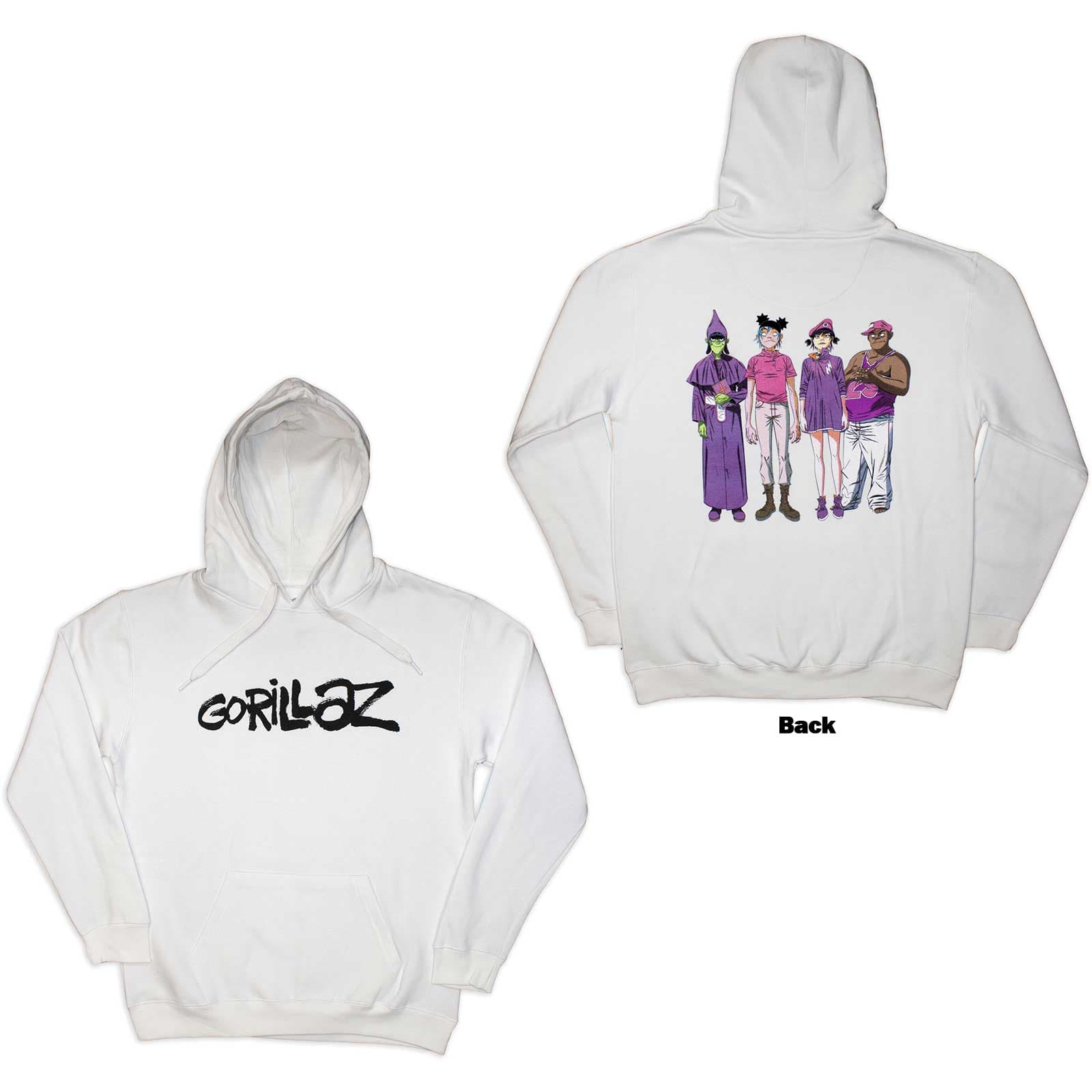 Mikina Gorillaz - Cracker Island, Unisex,Biela,M