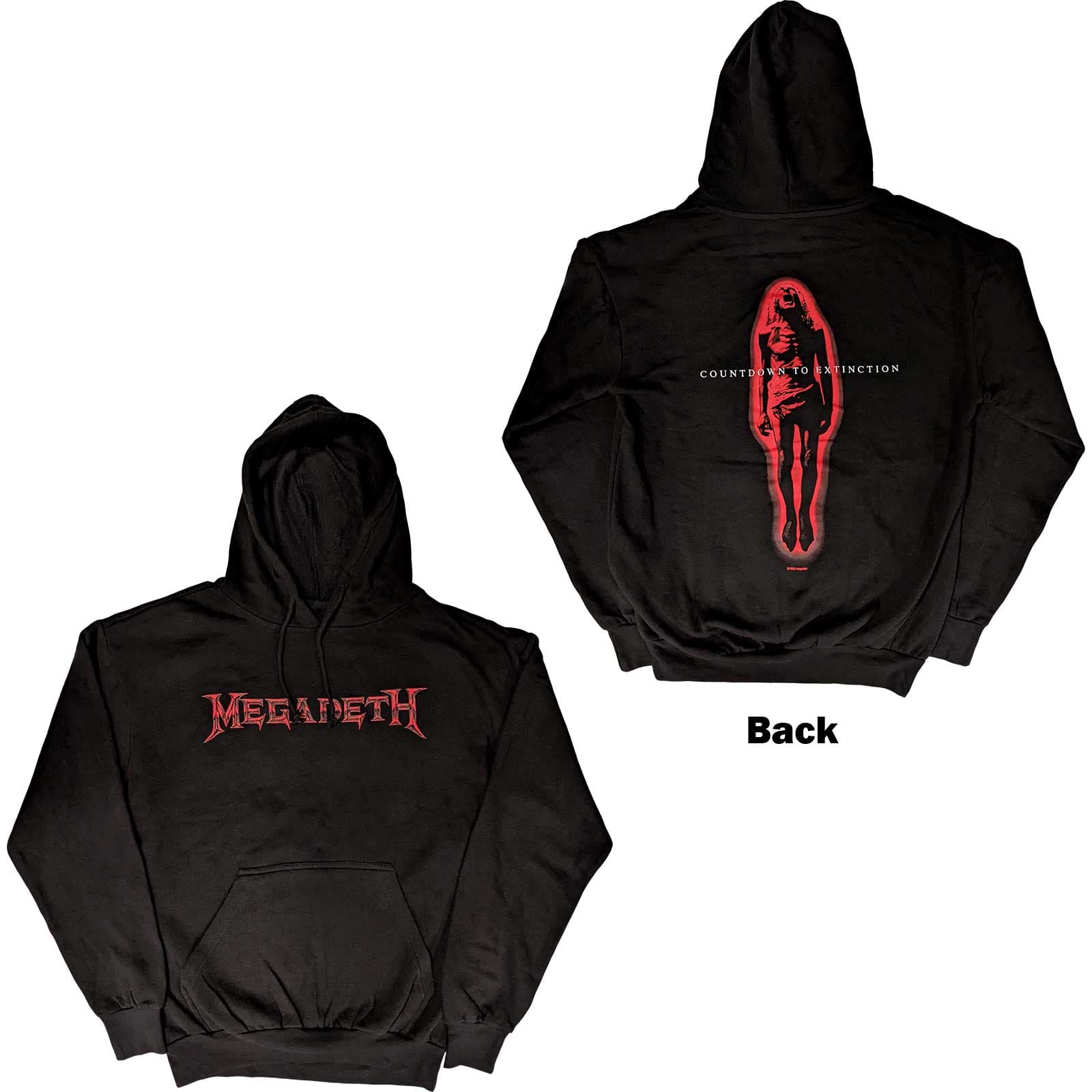 Mikina Megadeth - Countdown To Extinction, Unisex,Čierna,L
