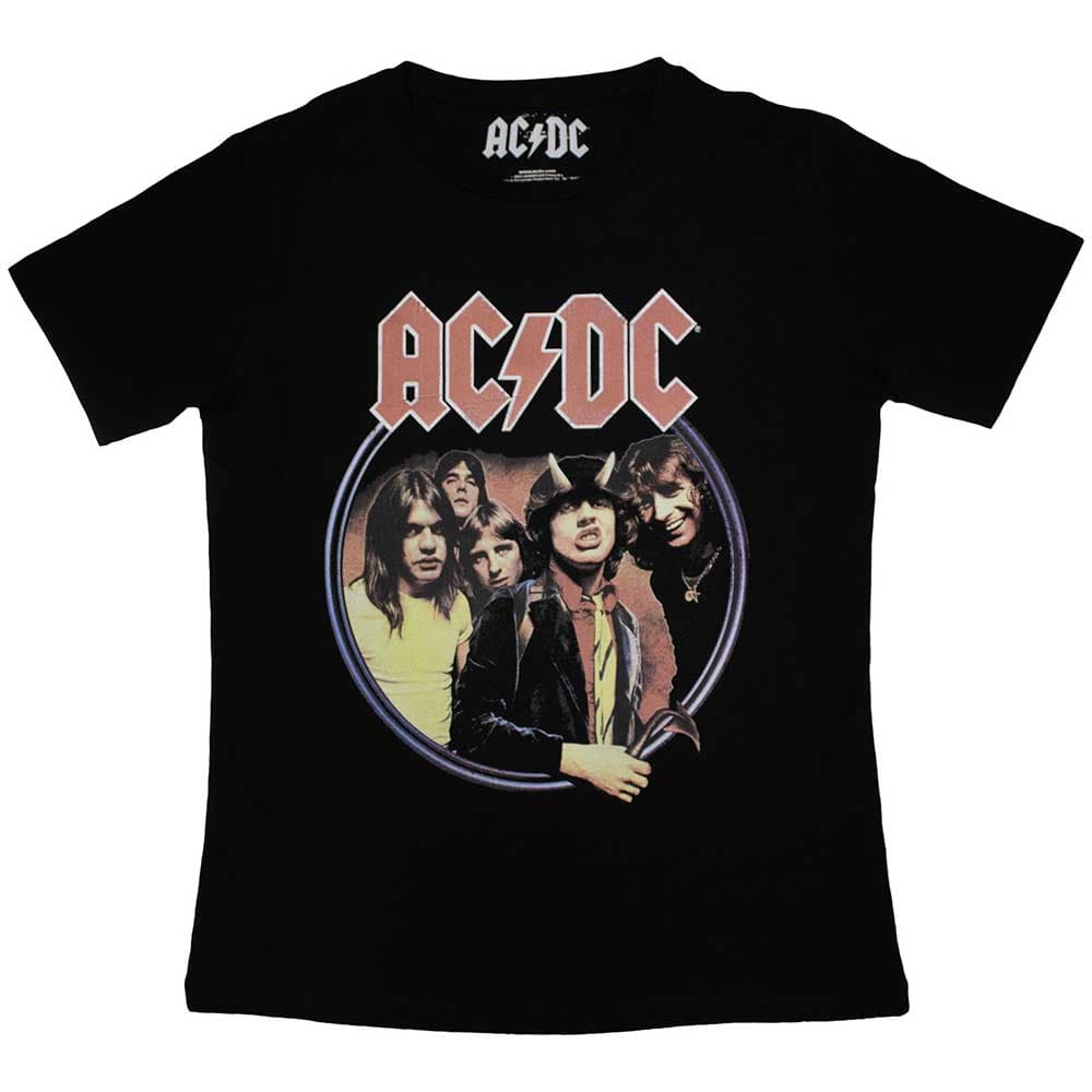 Tričko AC/DC - Highway To Hell Circle, Žena,Čierna,XL