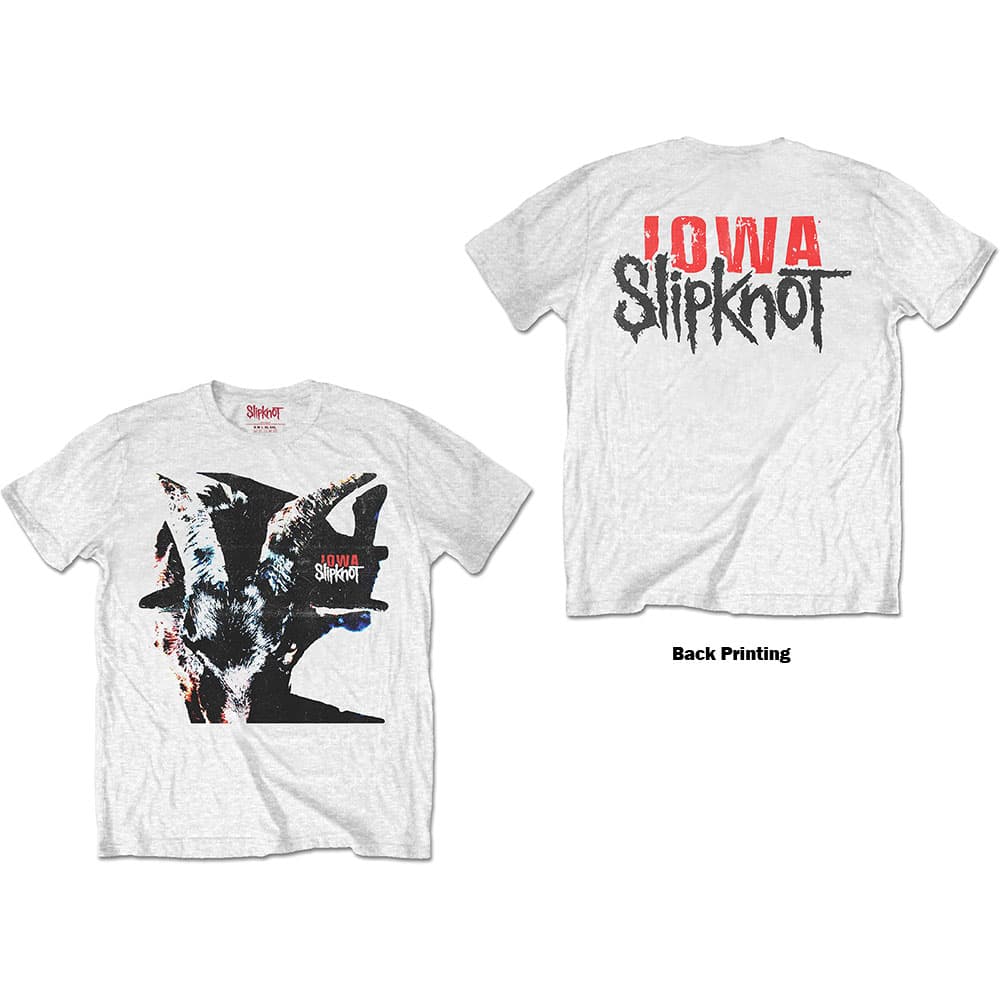 Tričko Slipknot - Iowa Goat Shadow, Unisex,Biela,S