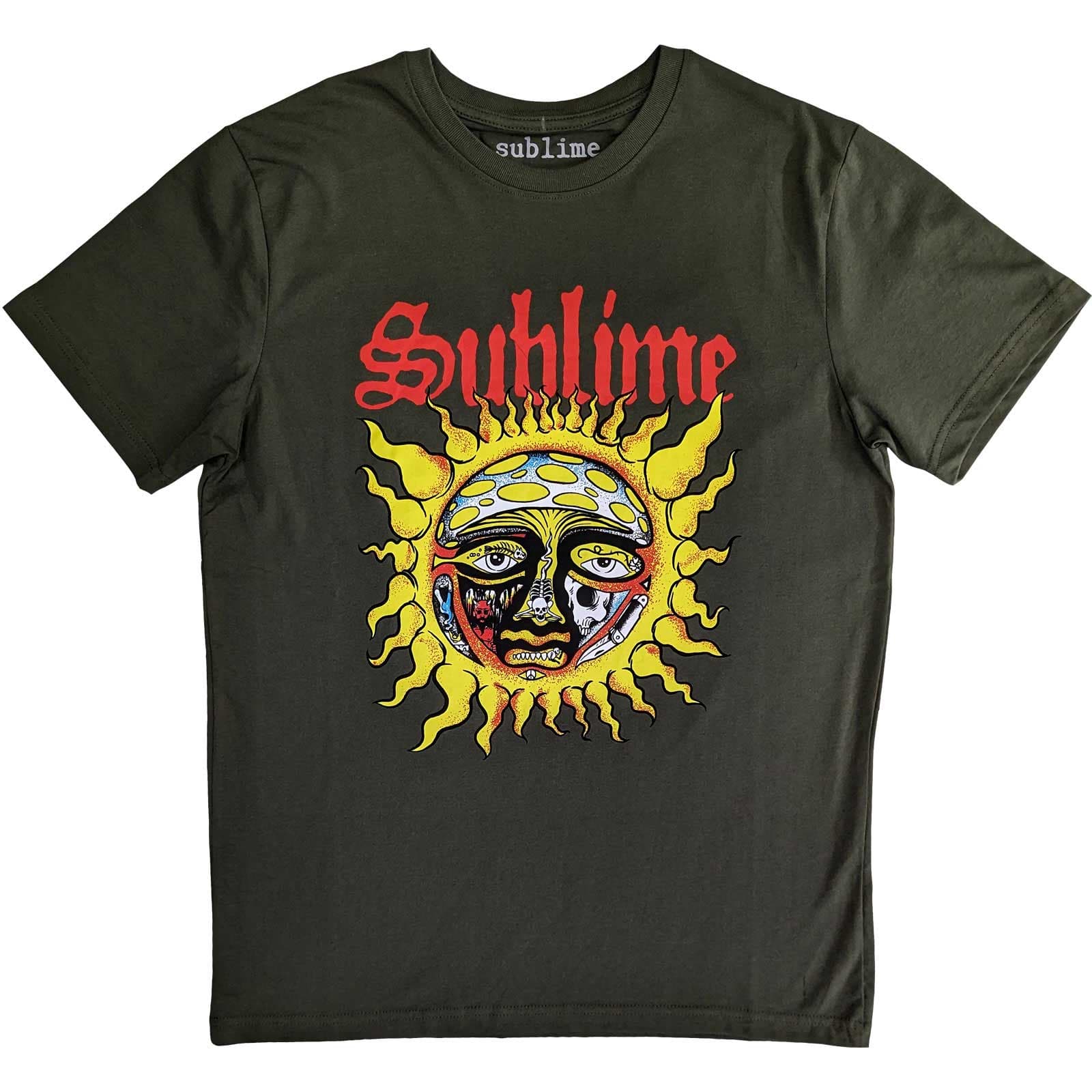 Tričko Sublime - Yellow Sun, Unisex,Zelená,M