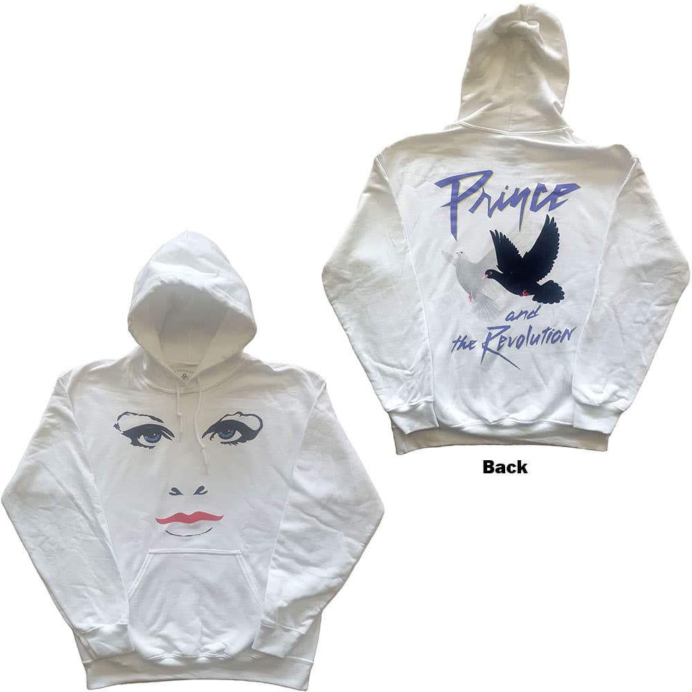 Mikina Prince - Faces & Doves, Unisex,Biela,S
