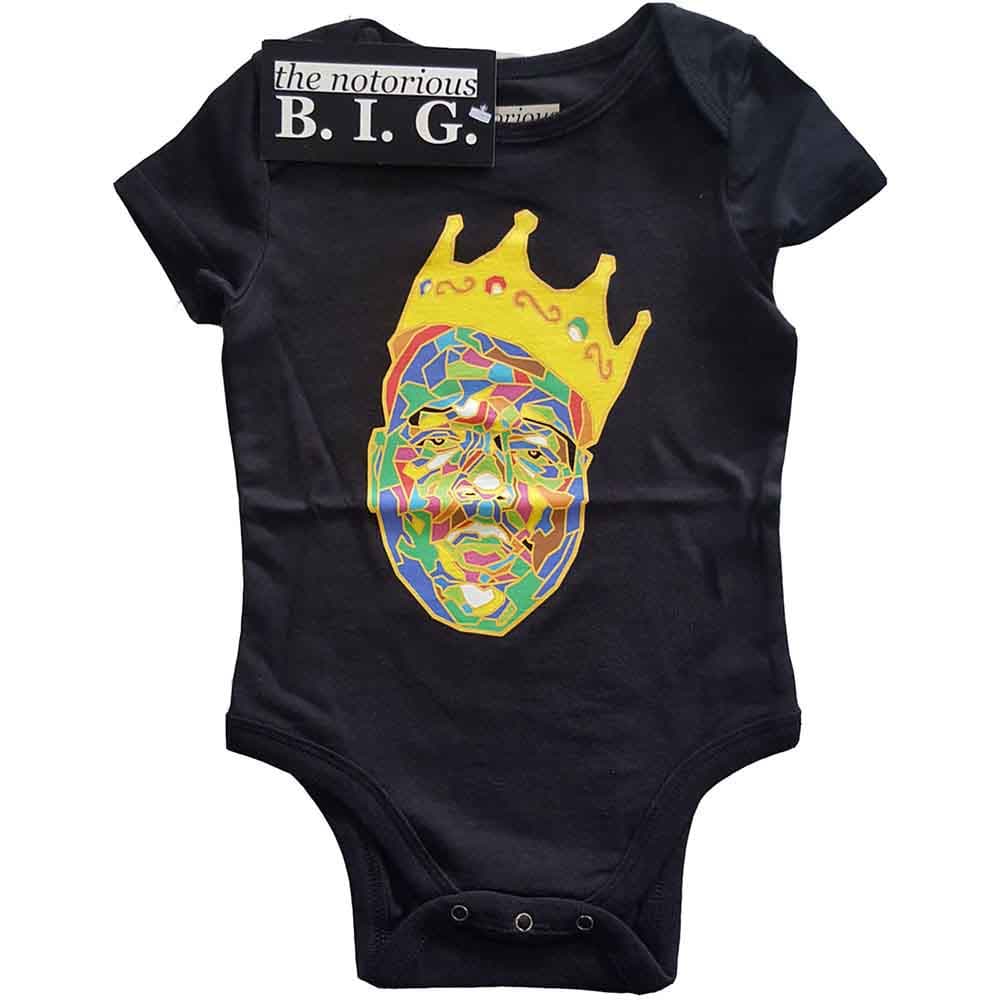 Body Biggie Smalls - Crown, Dieťa,Čierna,6 - 9 mes.
