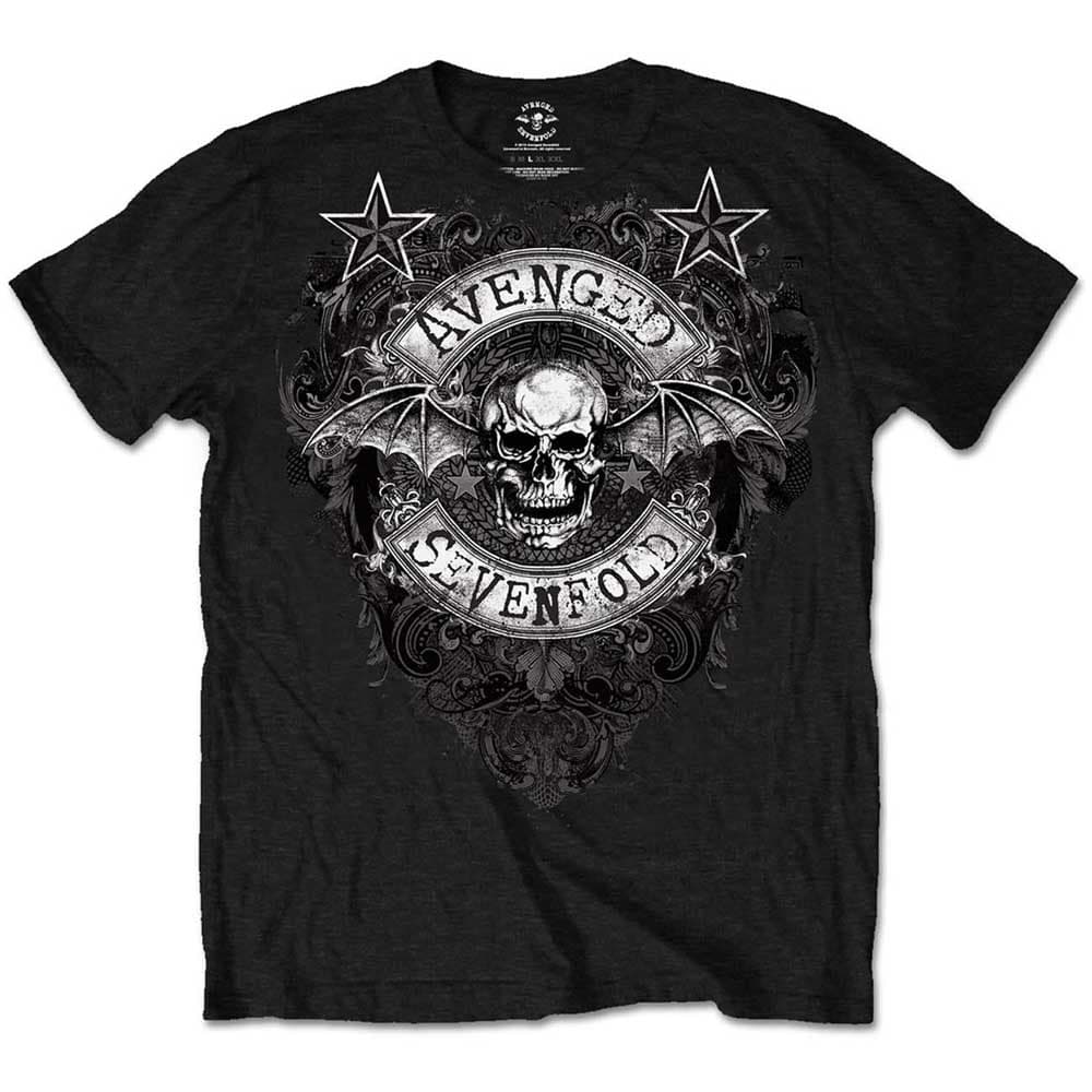 Tričko Avenged Sevenfold A7X - Stars Flourish, Unisex,Čierna,S
