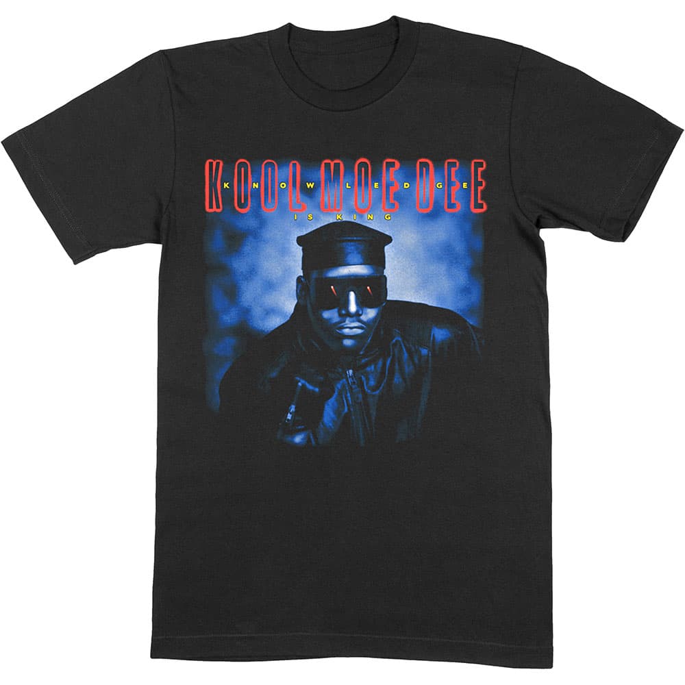 Tričko Kool Moe Dee - Knowledge Is King, Unisex,Čierna,L