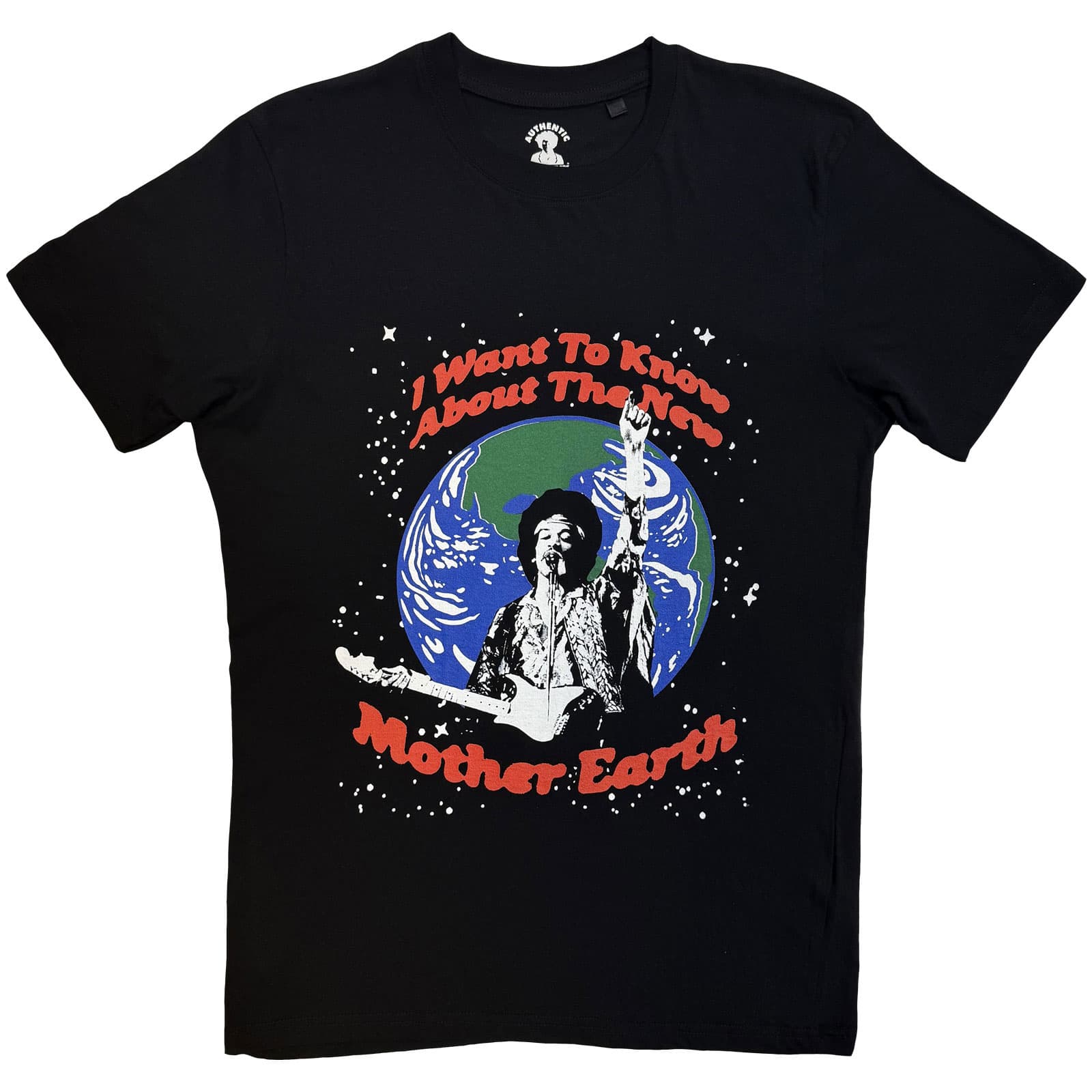 Tričko Jimi Hendrix - Earth Day, Unisex,Čierna,S