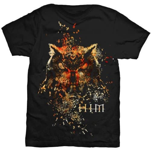 Tričko HIM - Owl Colour, Unisex,Čierna,S