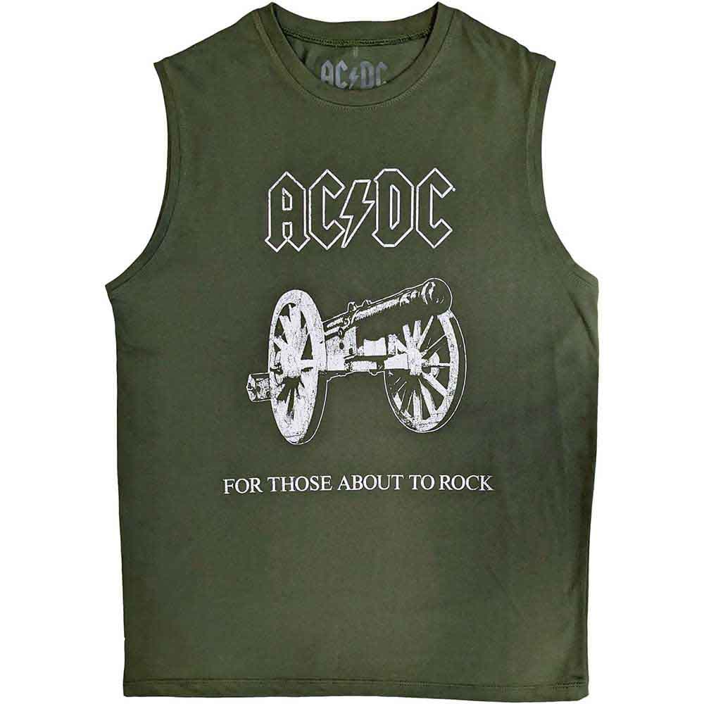 Tielko AC/DC - About To Rock, Unisex,Zelená,M