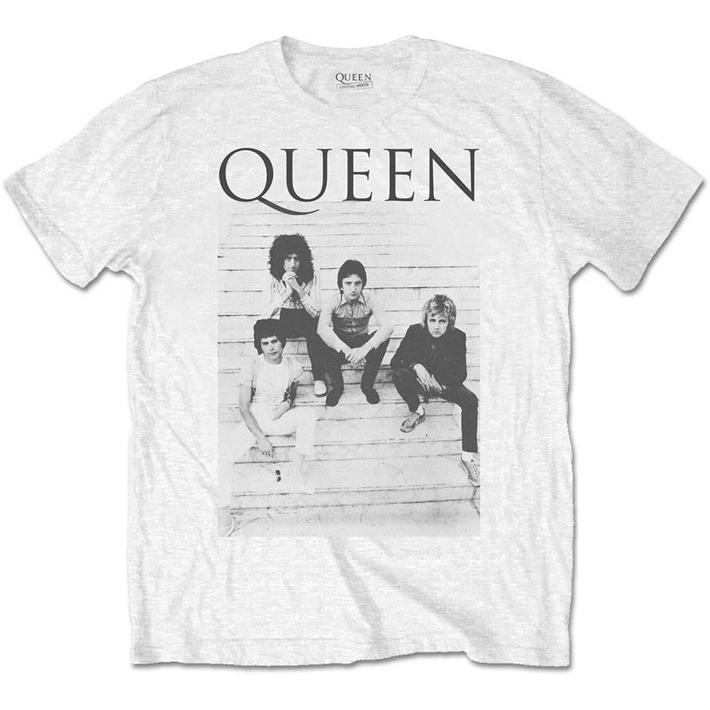 Tričko Queen - Stairs, Unisex,Biela,S