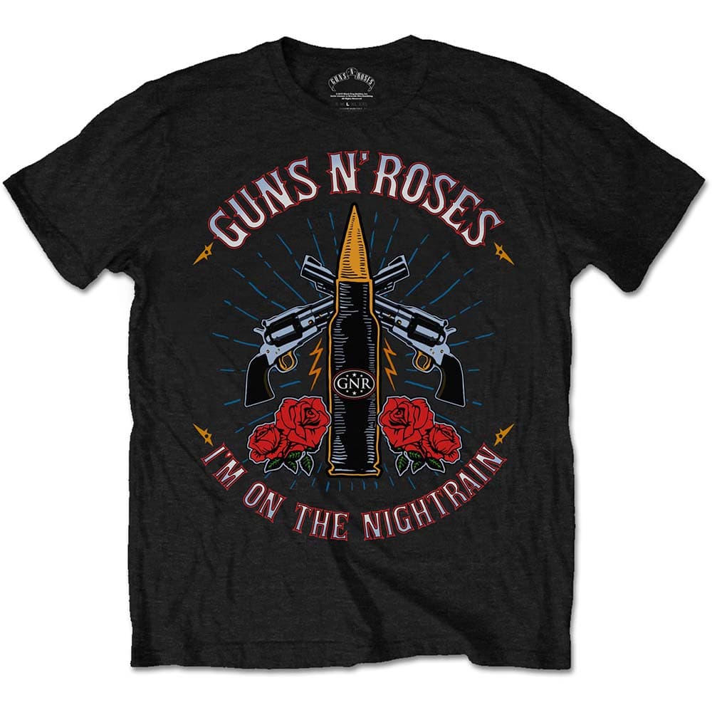 Tričko Guns N’ Roses - Night Train, Unisex,Čierna,S