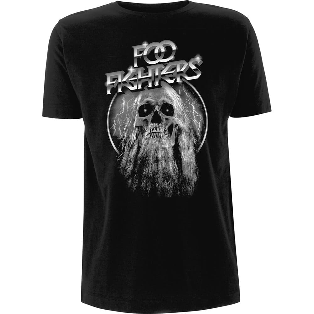 Tričko Foo Fighters - Bearded Skull, Unisex,Čierna,XL