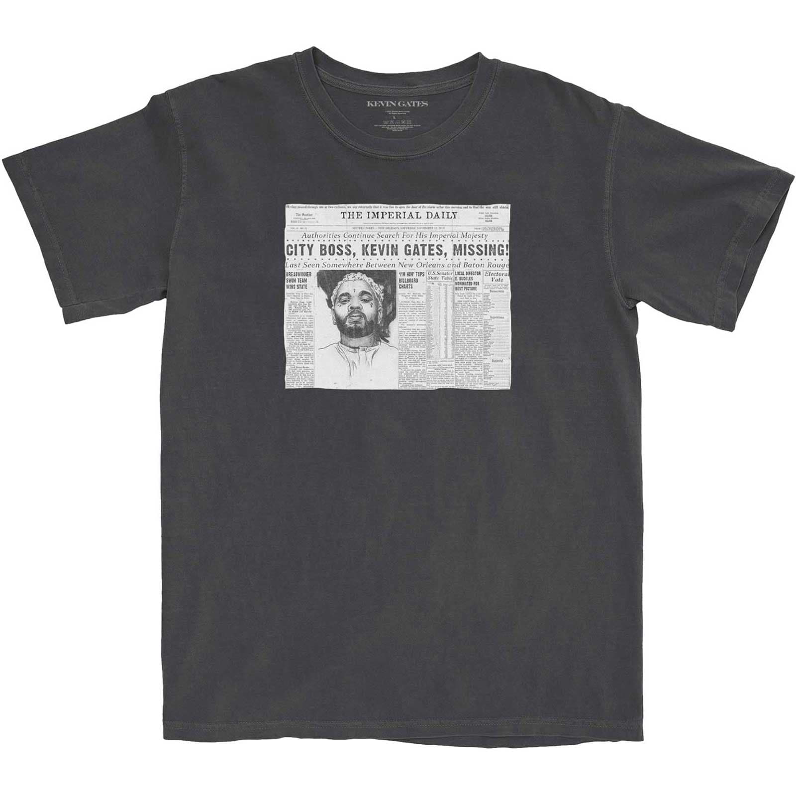 Tričko Kevin Gates - The Paper, Unisex,Šedá,M