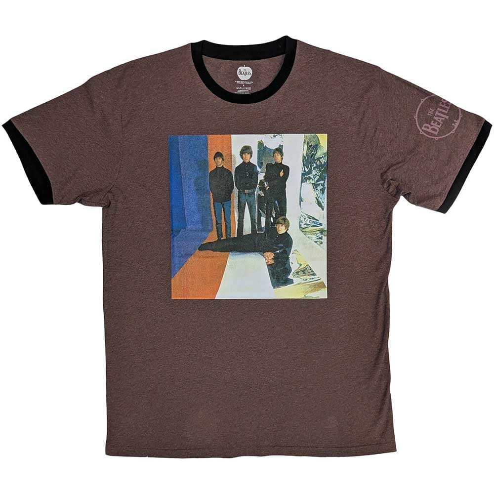 Tričko The Beatles - Stripes, Unisex,Červená,S