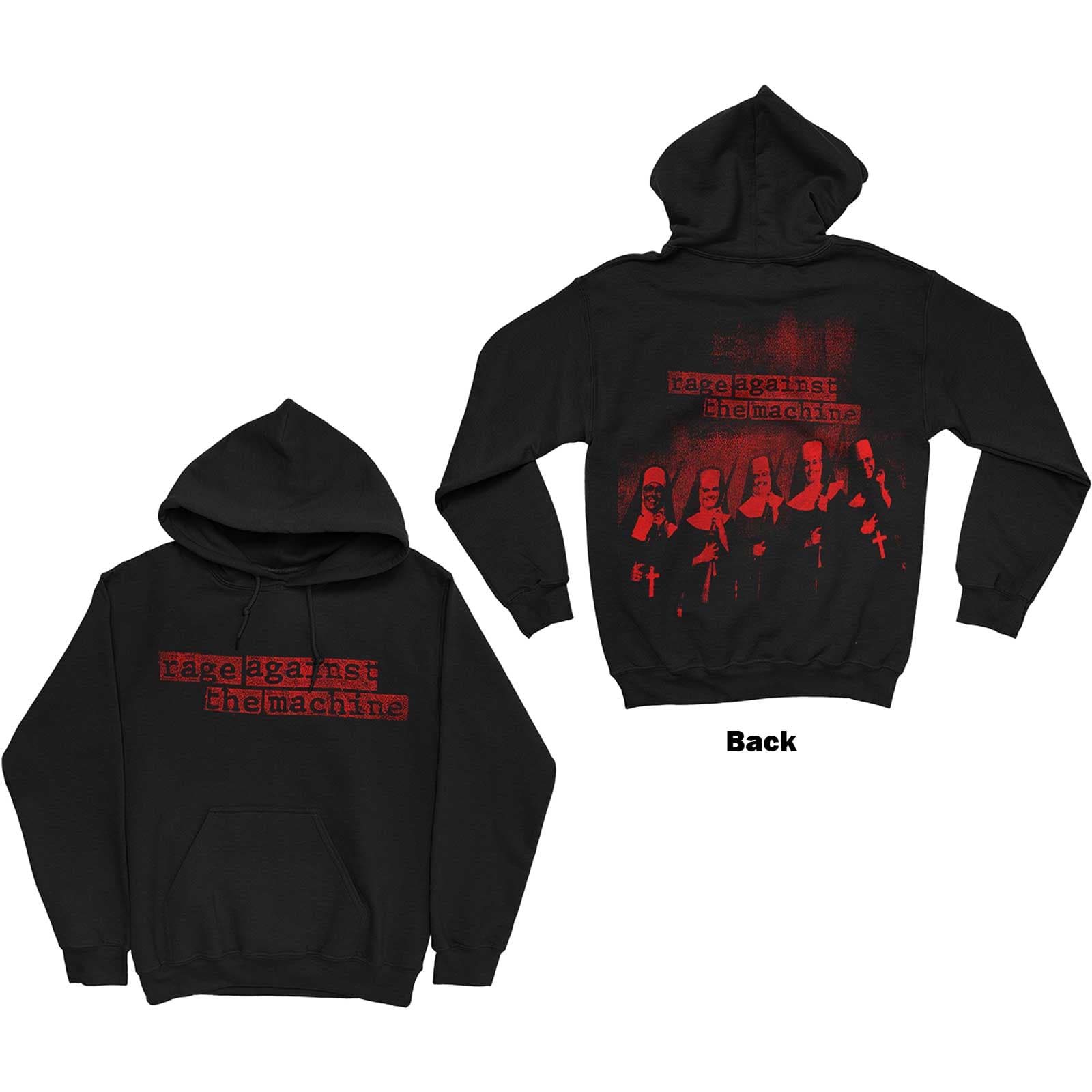 Mikina Rage Against the Machine - Nuns, Unisex,Čierna,S