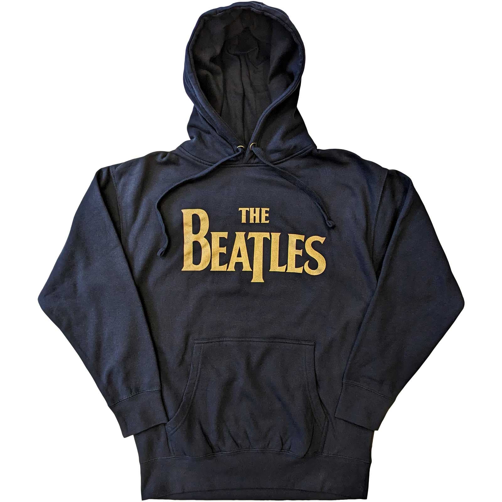 Mikina The Beatles - Gold Drop T Logo, Unisex,Modrá,M