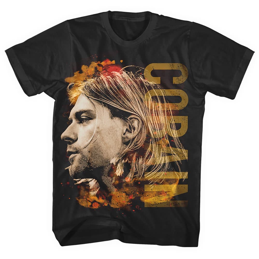 Tričko Kurt Cobain - Coloured Side View, Unisex,Čierna,S