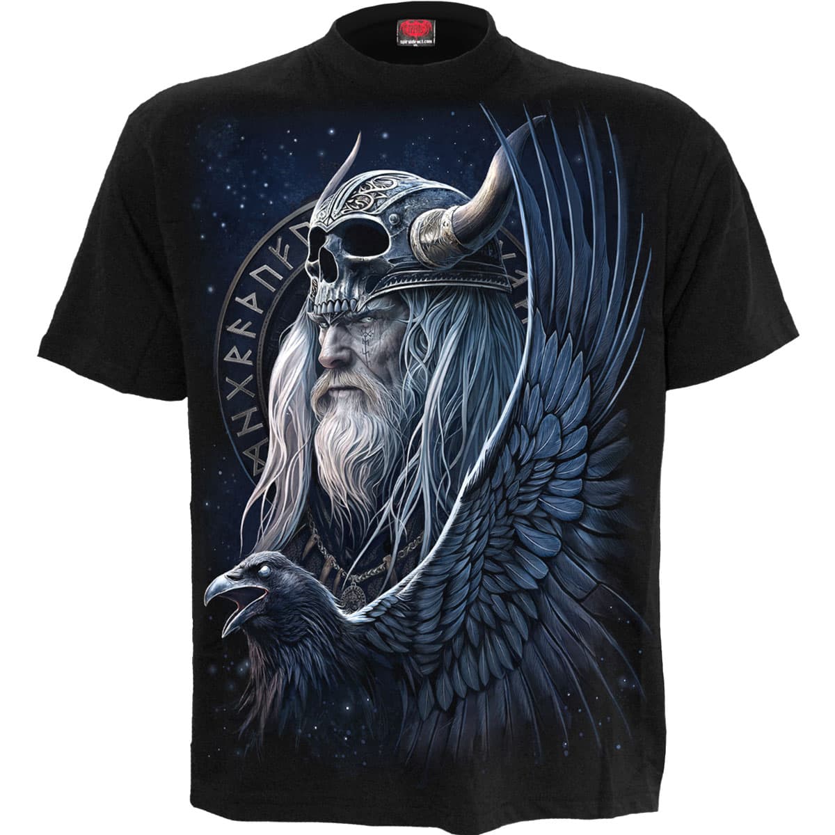 Tričko Spiral Stairs - Odin's Warrior, Unisex,Čierna,M