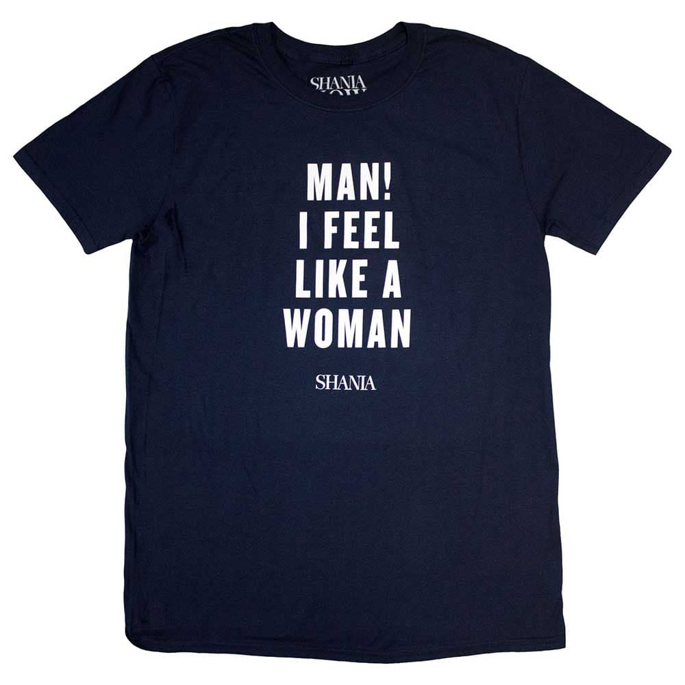 Tričko Shania Twain - Feel Like A Woman, Unisex,Modrá,S
