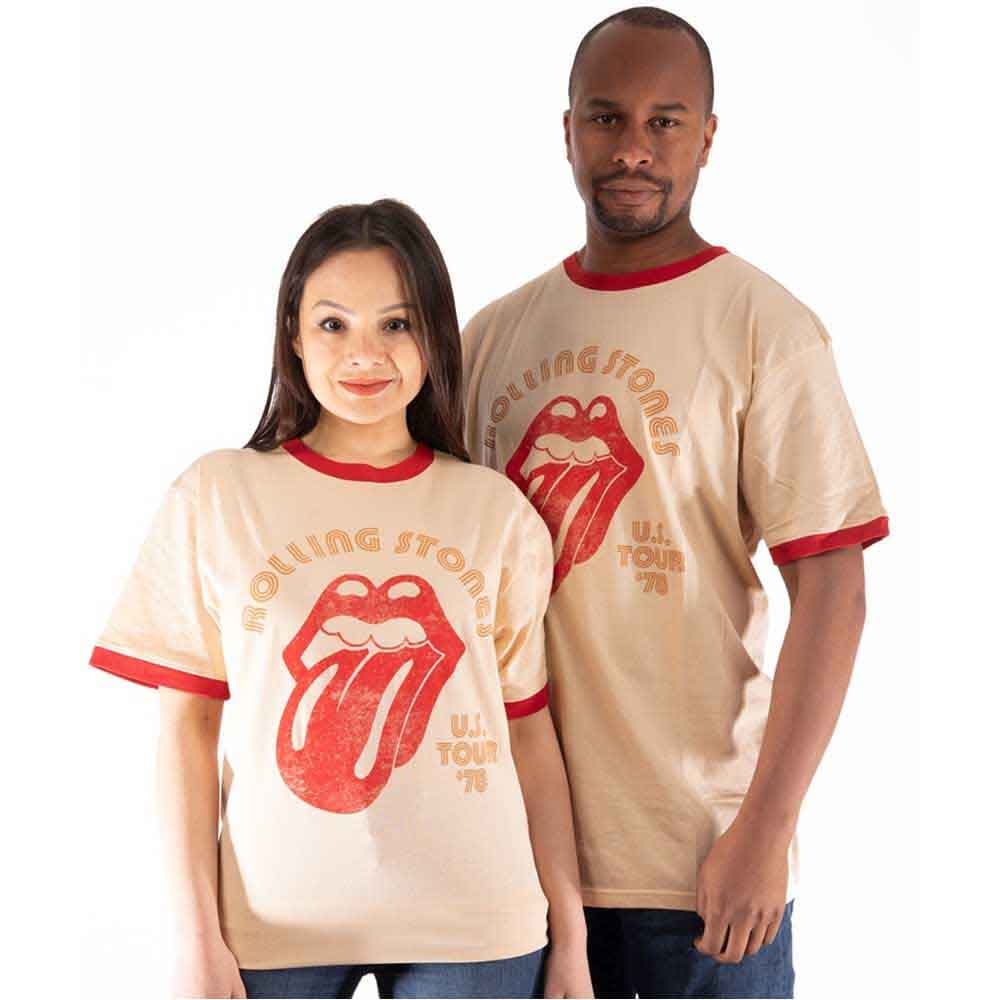 Tričko The Rolling Stones - US Tour '78, Unisex,Natural,L
