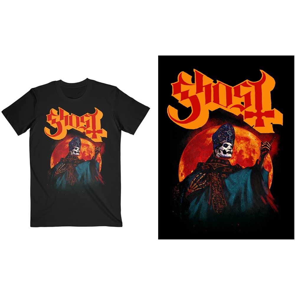 Tričko Ghost - Hunter's Moon, Unisex,Čierna,XXL