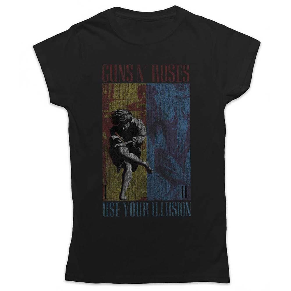 Tričko Guns N’ Roses - Use Your Illusion, Žena,Čierna,M