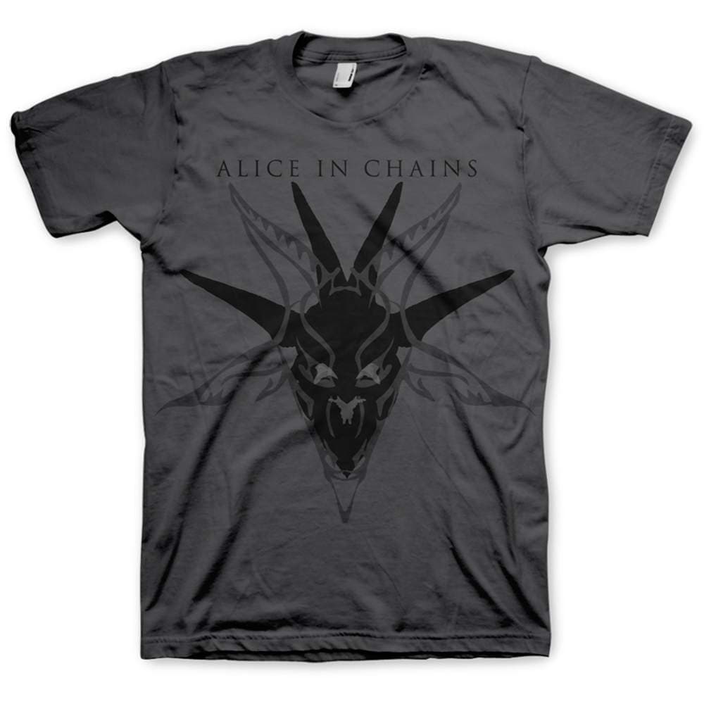 Tričko Alice In Chains - Black Skull, Unisex,Šedá,M