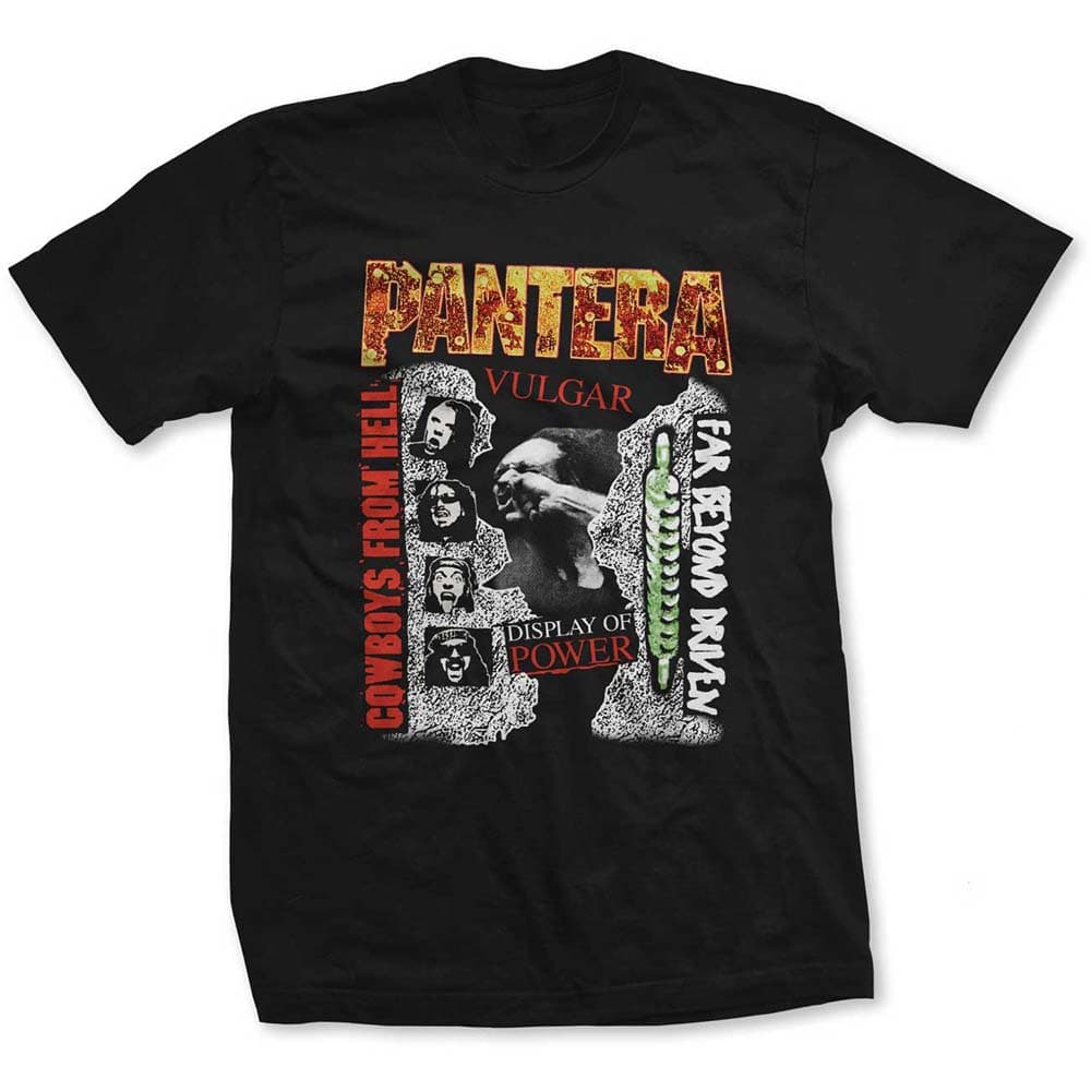Tričko Pantera - 3 Albums, Unisex,Čierna,M