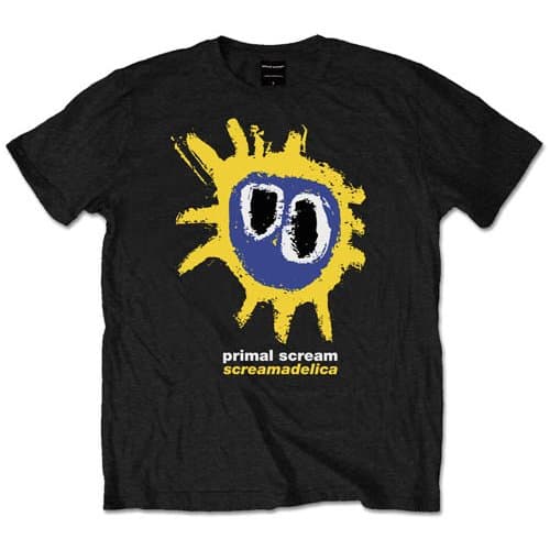 Tričko Primal Scream - Screamadelica Yellow, Unisex,Čierna,S