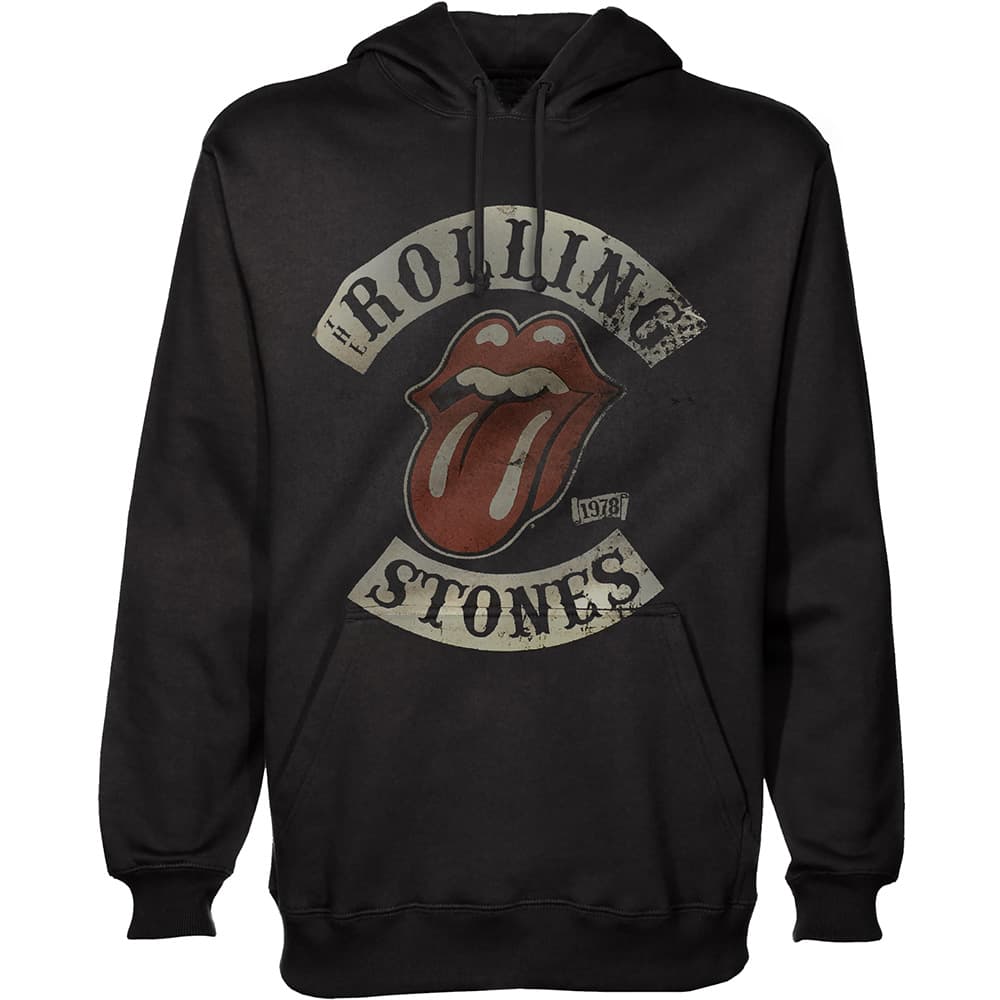 Mikina The Rolling Stones - 1978 Tour, Unisex,Čierna,M