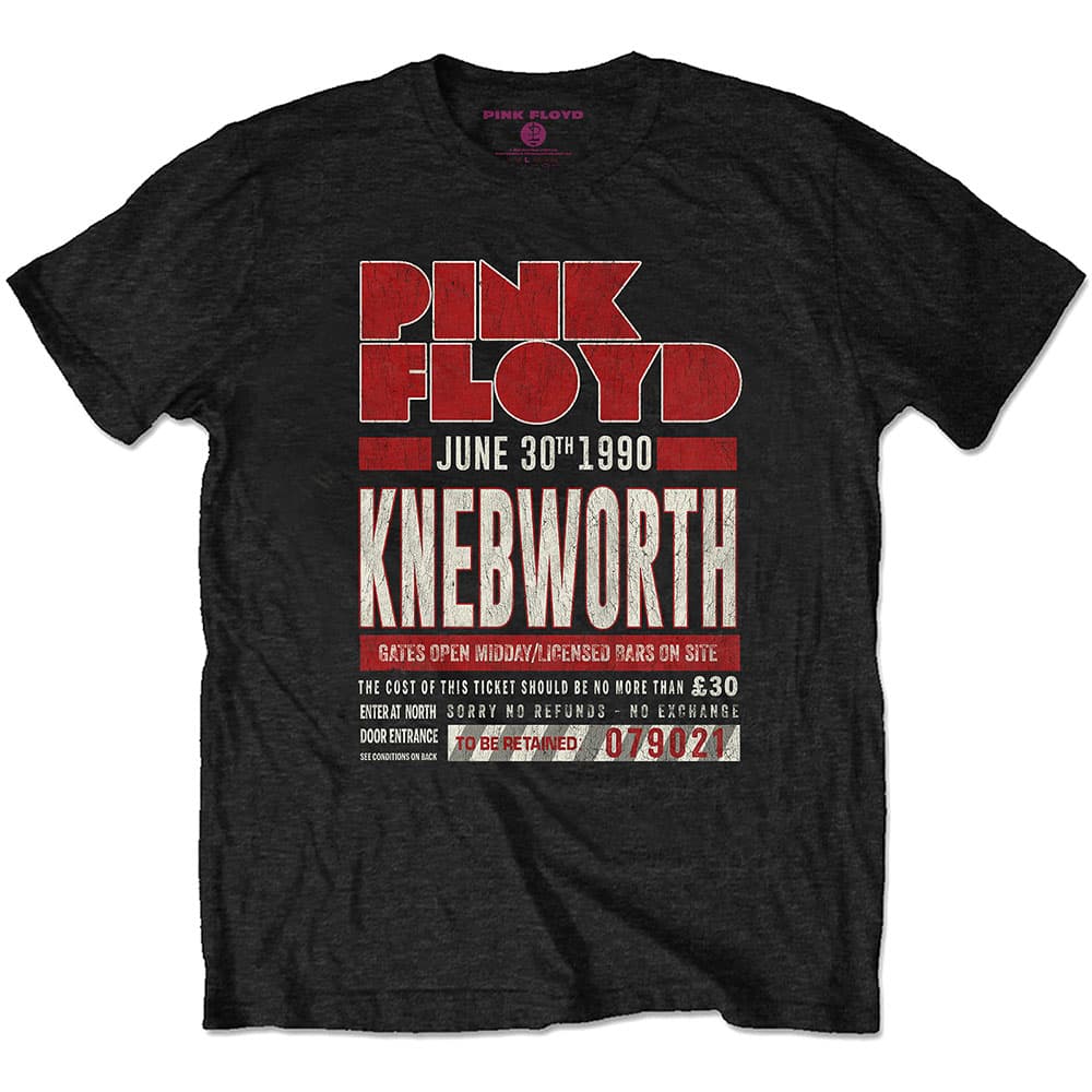 Tričko Pink Floyd - Knebworth '90 Red, Unisex,Čierna,M