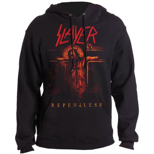 Mikina Slayer - Repentless Crucifix, Unisex,Čierna,S