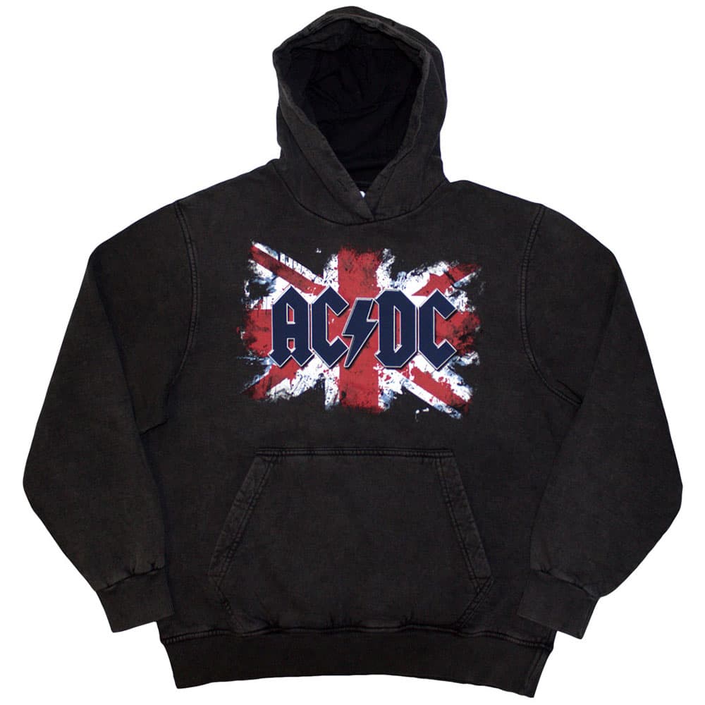 Mikina AC/DC - Flag, Unisex,Šedá,M