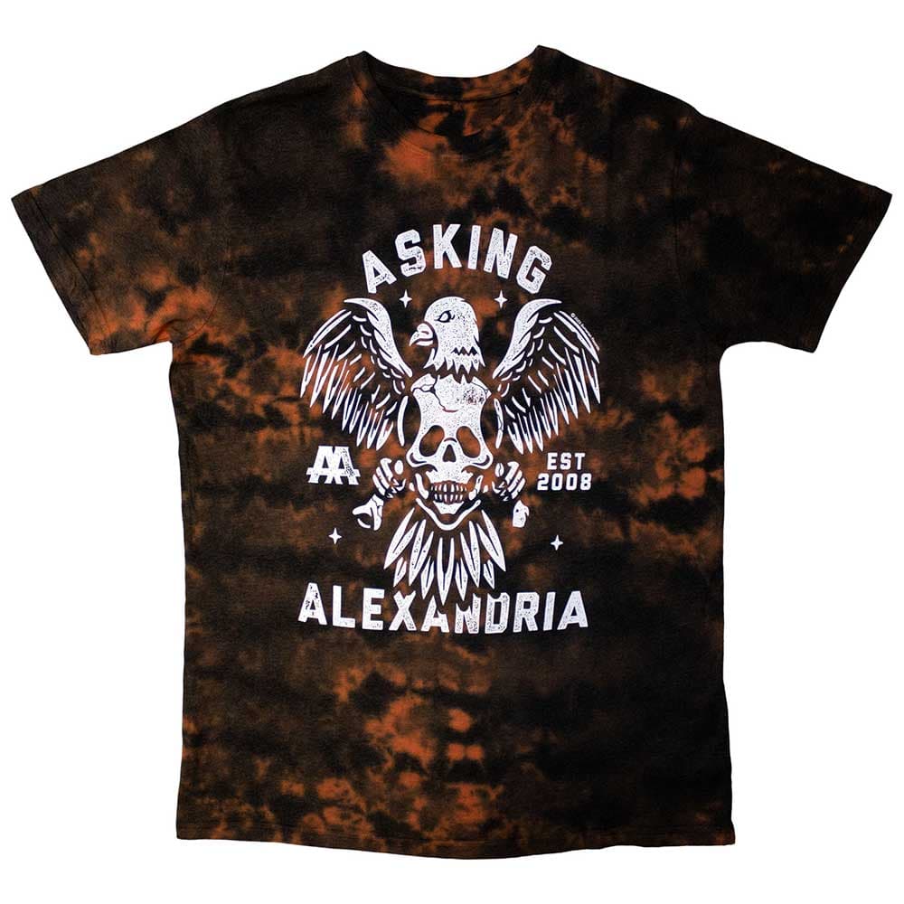 Tričko Asking Alexandria - Eagle Skull, Unisex,Červená,S