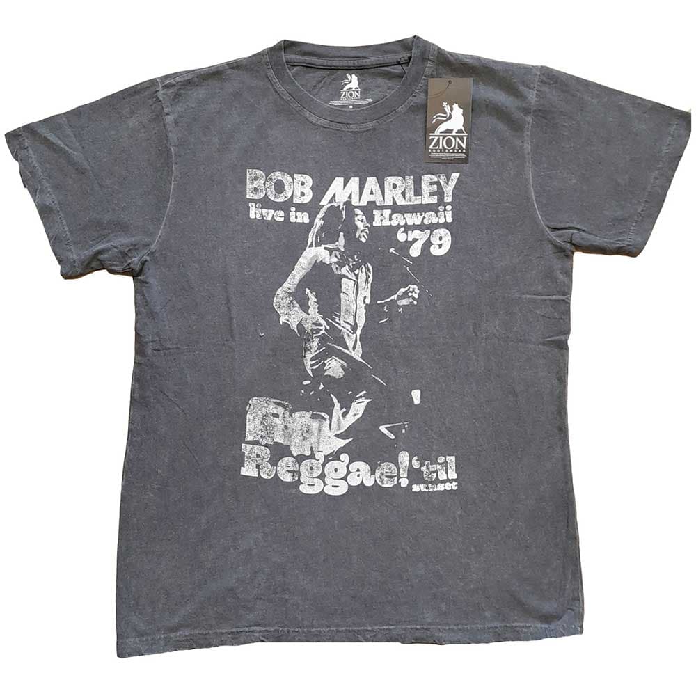 Tričko Bob Marley - Hawaii, Unisex,Šedá,S