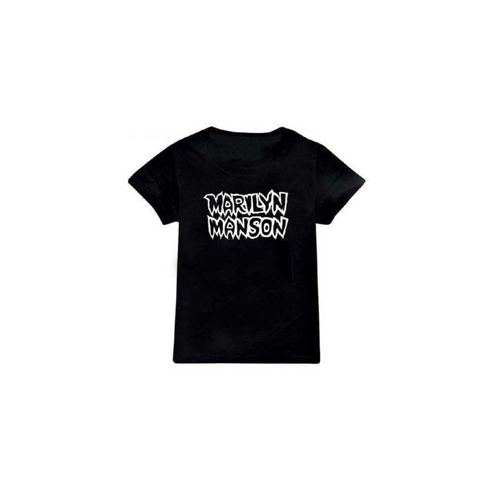 Tričko Marilyn Manson - Classic Logo, Dieťa,Čierna,7 – 8 rokov