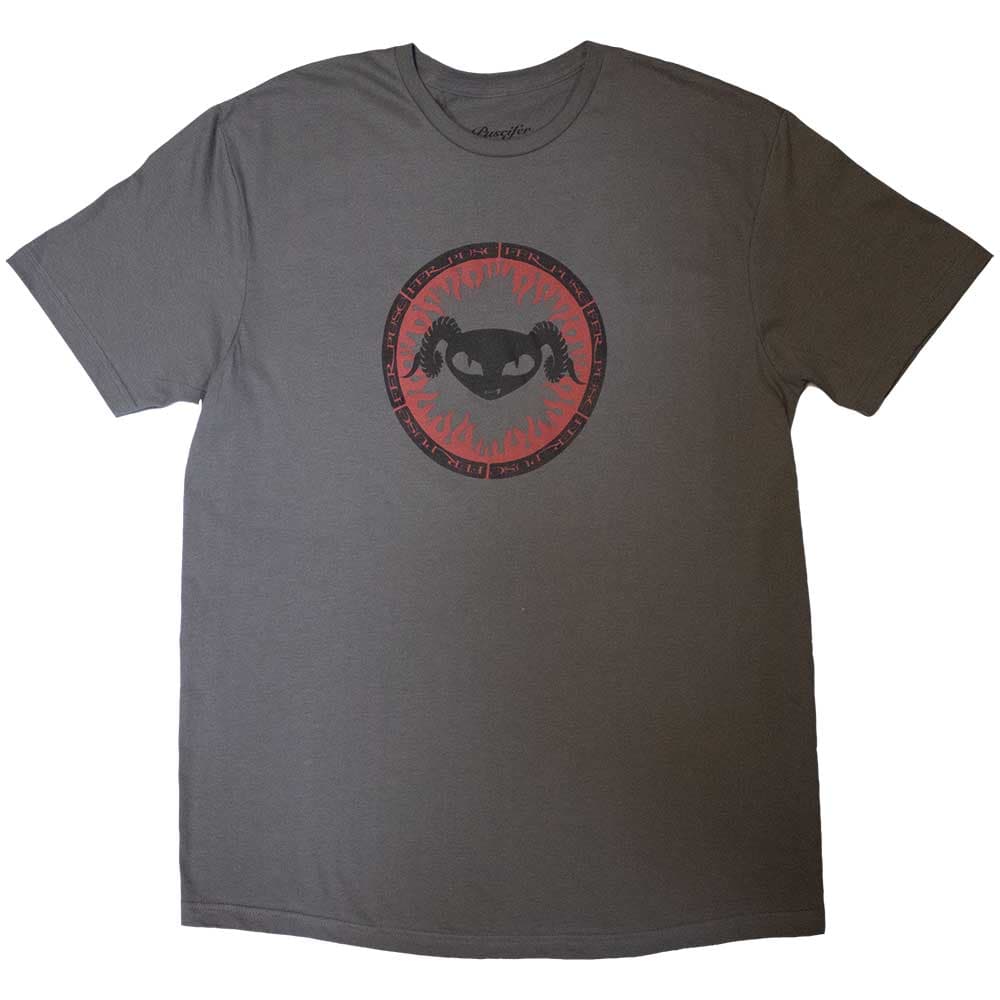 Tričko Puscifer - Flame Logo, Unisex,Šedá,XL