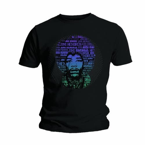 Tričko Jimi Hendrix - Afro Speech, Unisex,Čierna,M