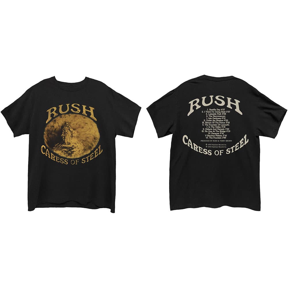 Tričko Rush - Caress of Steel, Unisex,Čierna,M