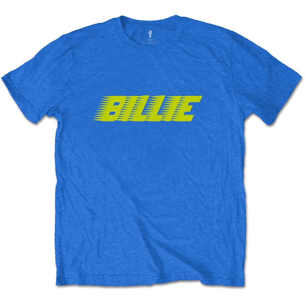 Tričko Billie Eilish - Racer Logo, Unisex,Modrá,S