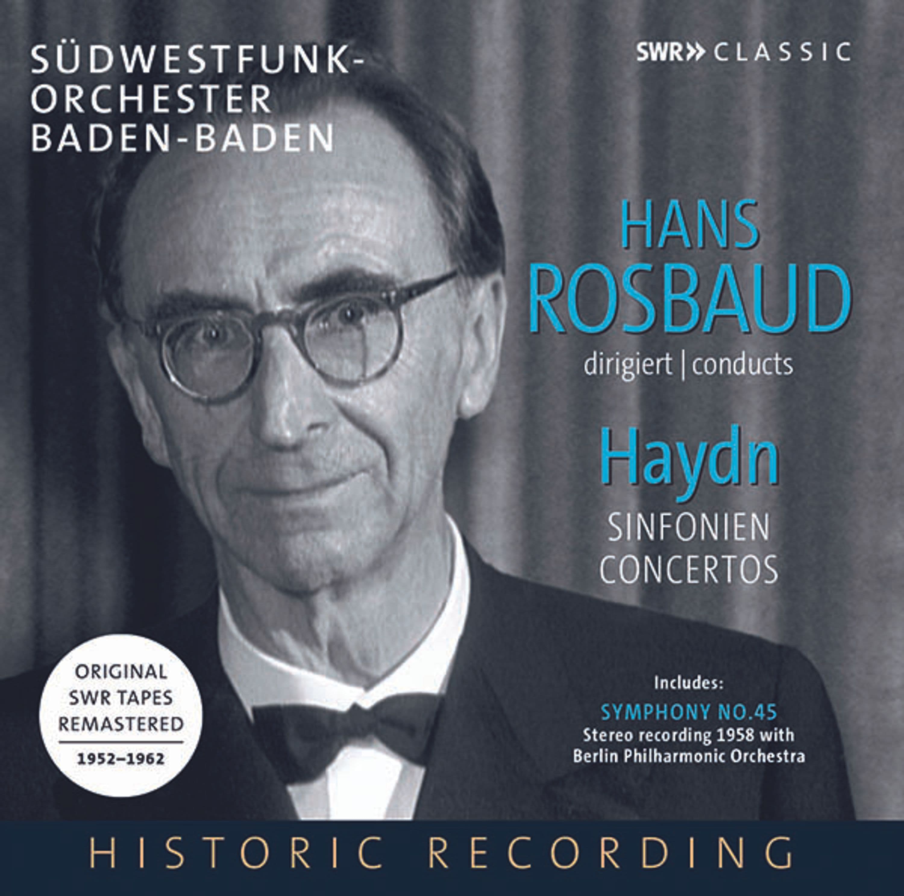 CD Leonard Bernstein - HANS ROSBAUD CONDUCTS HAYDN