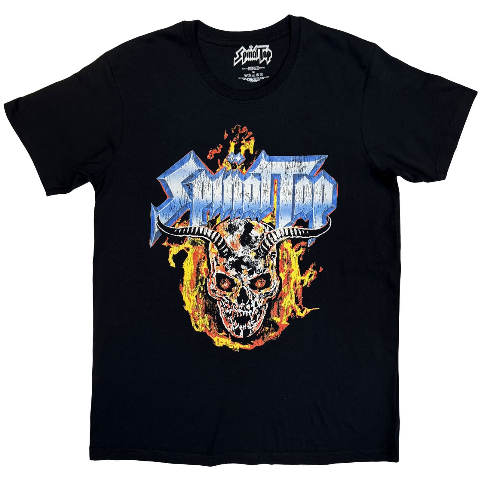 Tričko Spinal Tap - Flame Skull, Unisex,Čierna,S