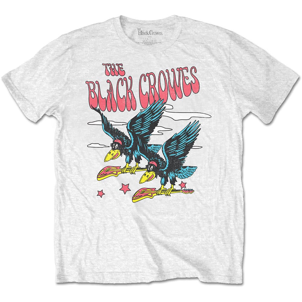 Tričko The Black Crowes - Flying Crowes, Unisex,Biela,M