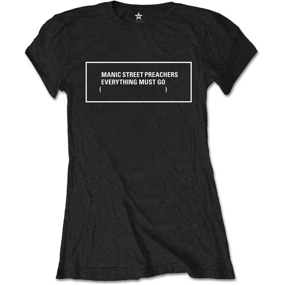Tričko Manic Street Preachers - Everything Must Go Monochrome, Žena,Čierna,S