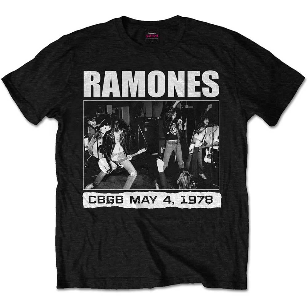 Tričko Ramones - CBGB 1978, Unisex,Čierna,S