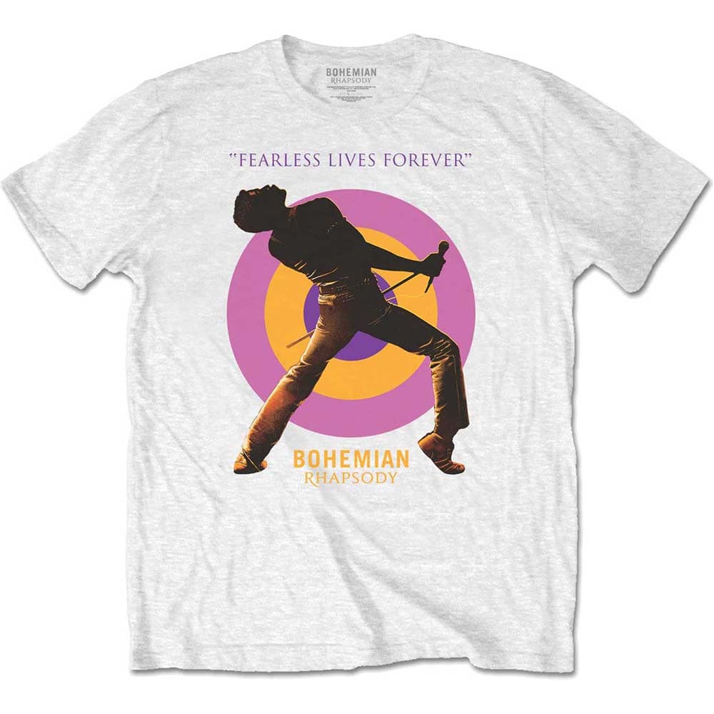 Tričko Queen - Fearless, Unisex,Biela,L
