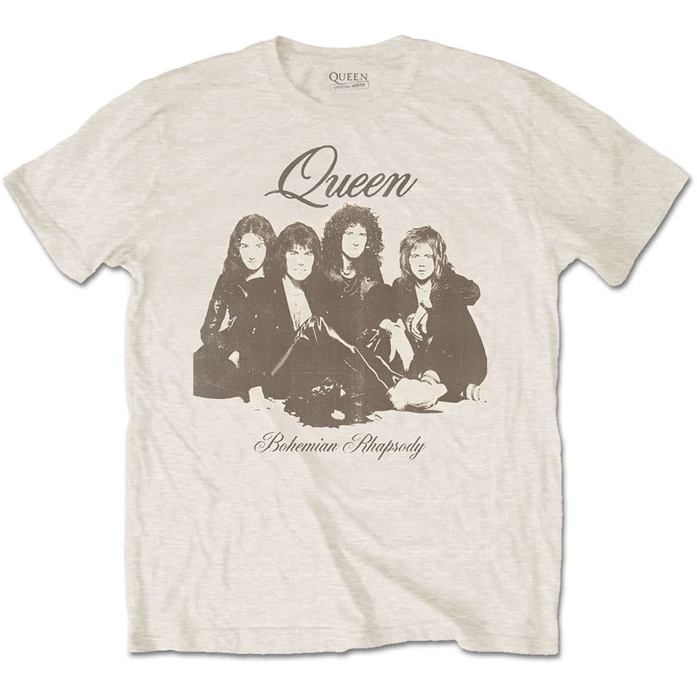Tričko Queen - Bo Rhap Portrait, Unisex,Natural,M