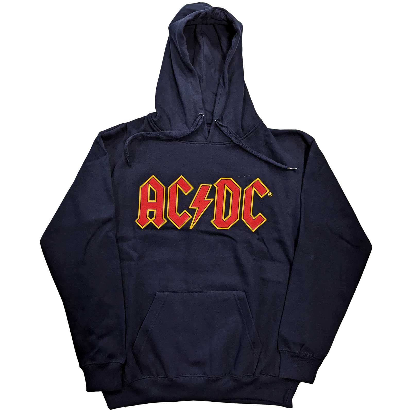 Mikina AC/DC - Logo, Unisex,Modrá,M